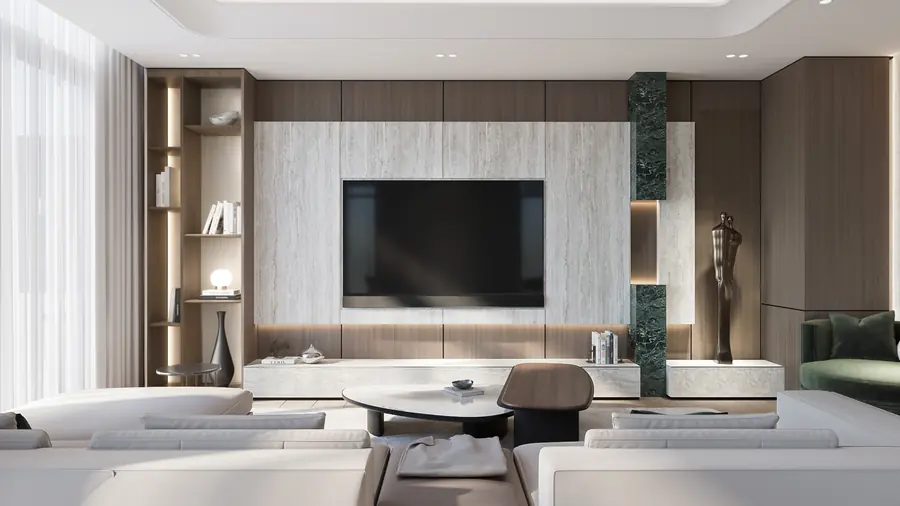 Al Ranim Townhouse, media wall