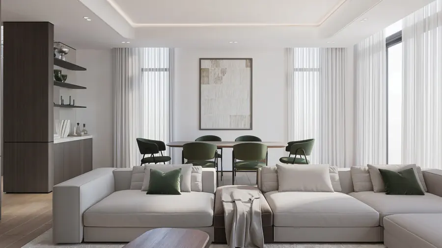 Al Ranim Townhouse, living and dining