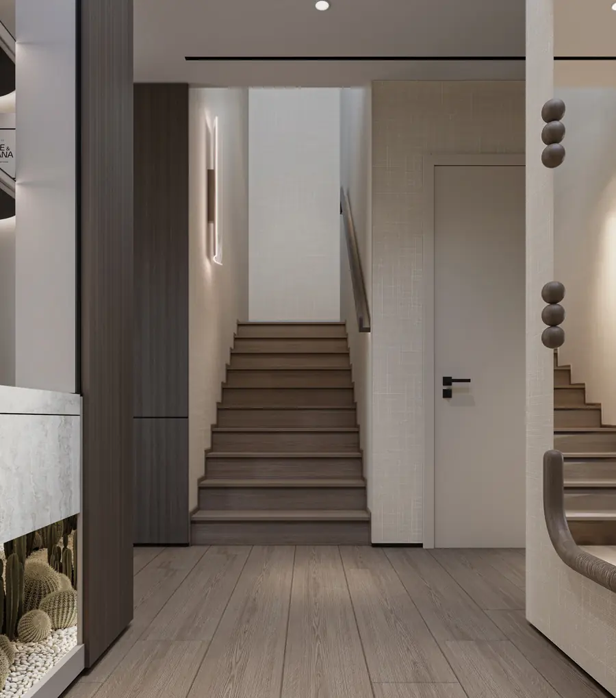 Al Ranim Townhouse, stair hall