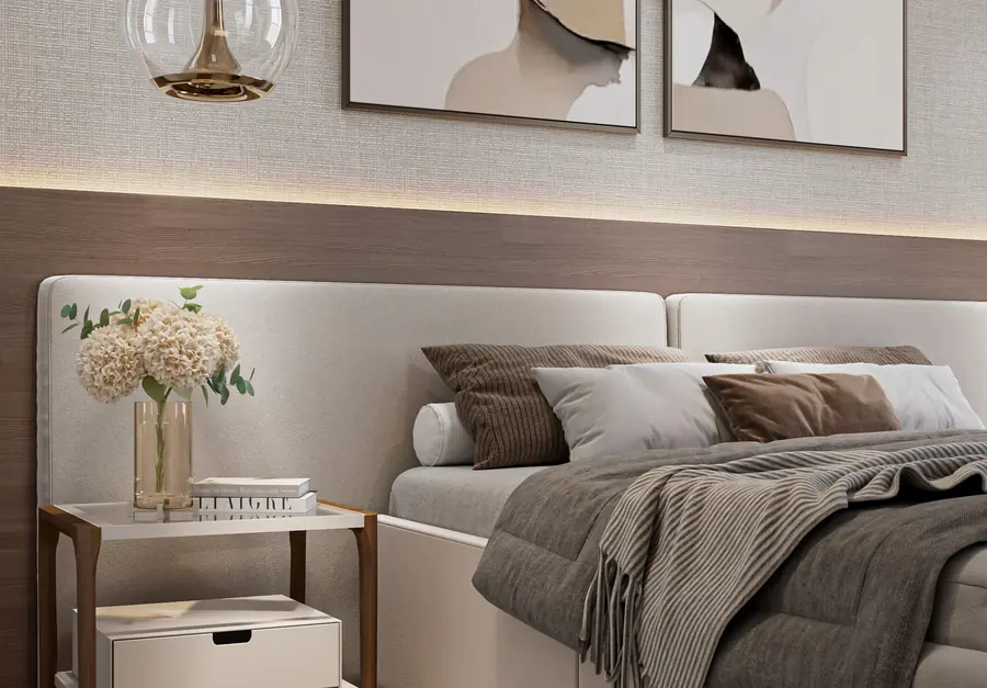 Al Ranim Townhouse, bedside detail