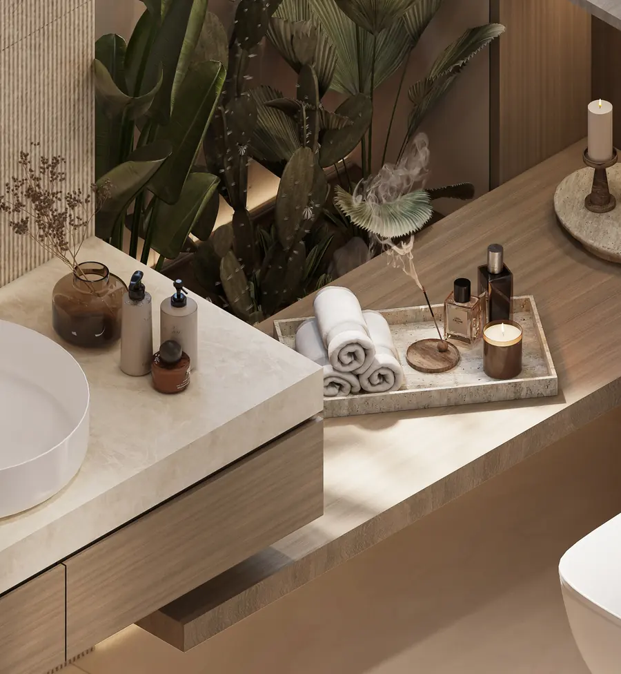 Al Ranim Townhouse, powder room vanity