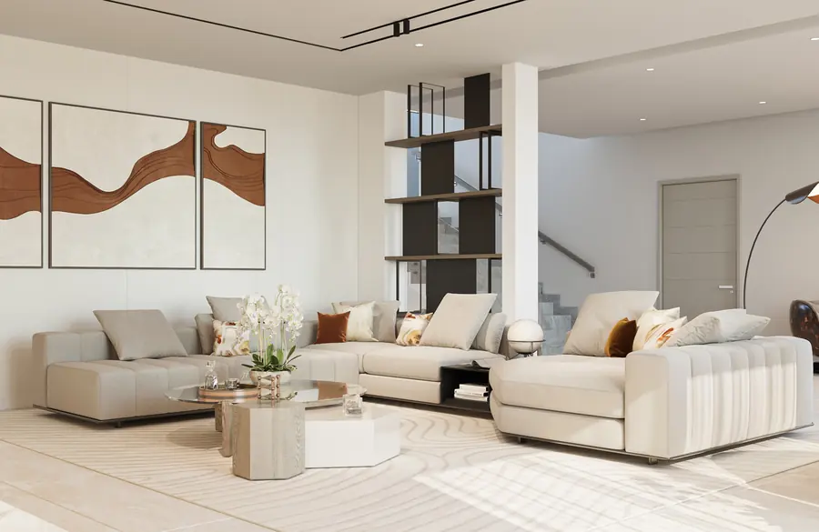 District One Villa, living room