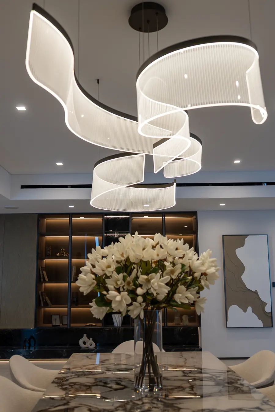 LIV Marina Penthouse, dining pendant